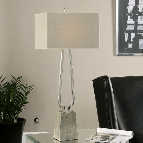 Carugo Polished Nickel Lamp (27022-1)