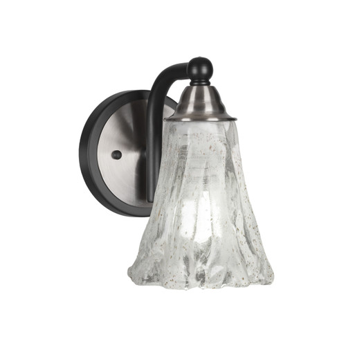 Paramount 1 Light Wall Sconce In Matte Black & Brushed Nickel (3421-MBBN-729)