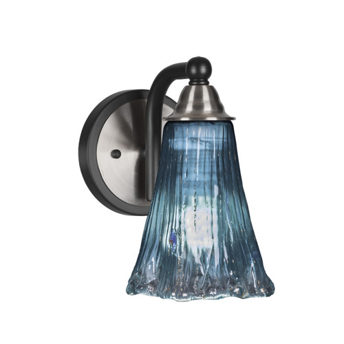 Paramount 1 Light Wall Sconce In Matte Black & Brushed Nickel (3421-MBBN-725)