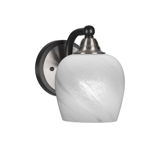 Paramount 1 Light Wall Sconce In Matte Black & Brushed Nickel (3421-MBBN-4811)