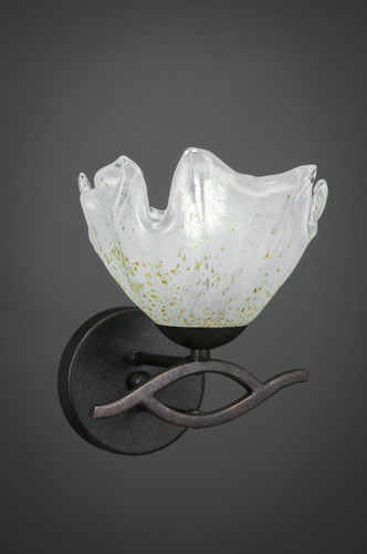 Revo 1 Light Wall Sconce In Dark Granite (141-DG-755)