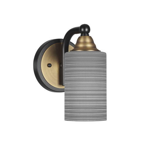 Paramount 1 Light Wall Sconce In Matte Black & Brass (3421-MBBR-4062)