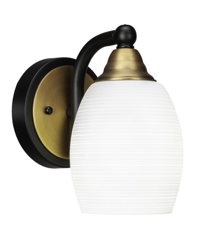 Paramount 1 Light Wall Sconce In Matte Black & Brass (3421-MBBR-4021)