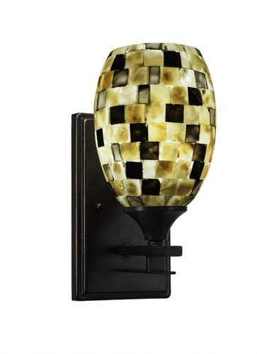 Uptowne 1 Light Wall Sconce In Dark Granite (131-DG-408)