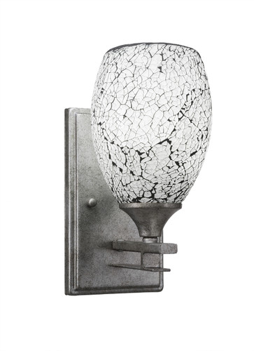 Uptowne 1 Light Wall Sconce In Aged Silver (131-AS-4165)