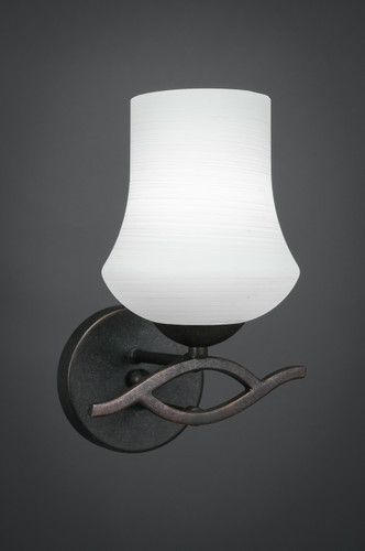 Revo 1 Light Wall Sconce In Dark Granite (141-DG-681)