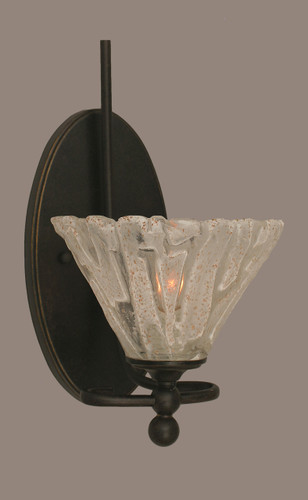 Capri 1 Light Wall Sconce In Dark Granite (591-DG-7195)