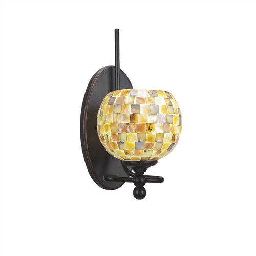 Capri 1 Light Wall Sconce In Dark Granite (591-DG-407)