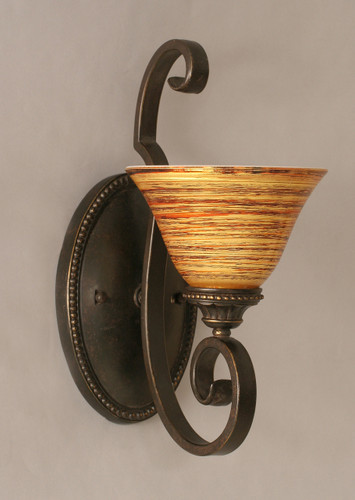 Elegante 1 Light Wall Sconce In Dark Granite (160-DG-454)