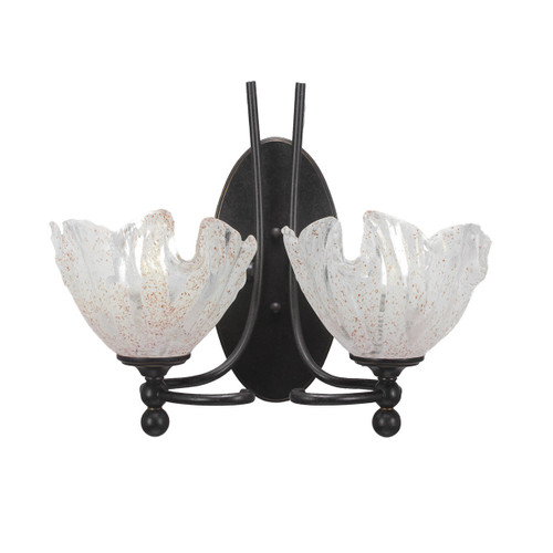 Capri 2 Light Wall Sconce In Dark Granite (590-DG-759)