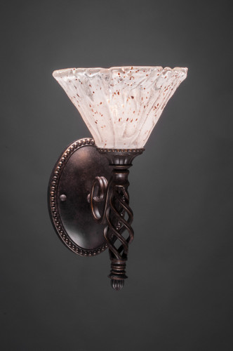 Elegante 1 Light Wall Sconce In Dark Granite (161-DG-7195)