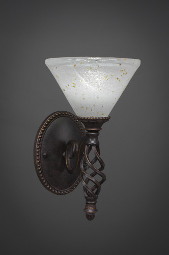 Elegante 1 Light Wall Sconce In Dark Granite (161-DG-7145)