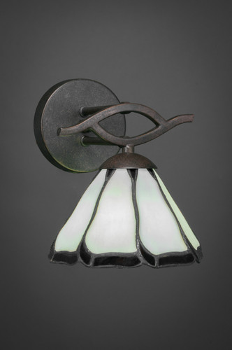 Revo 1 Light Wall Sconce In Dark Granite (141-DG-9125)