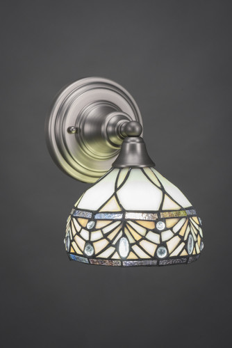 1 Light Wall Sconce In Brushed Nickel (40-BN-9485)