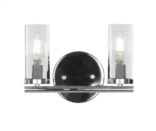 Trinity 2 Light Bathroom Lighting In Chrome (2812-CH-800B)