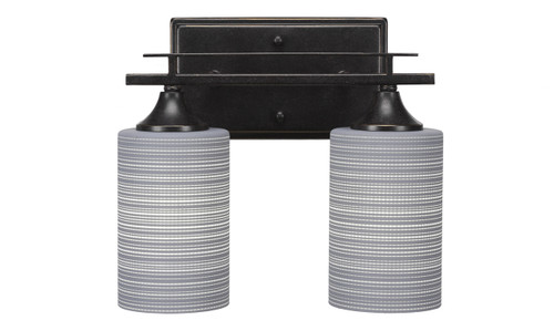 Uptowne 2 Light Bath Bar In Dark Granite (132-DG-4062)