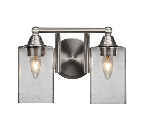 2 Light Bathroom Lighting In Brushed Nickel (3422-BN-530)