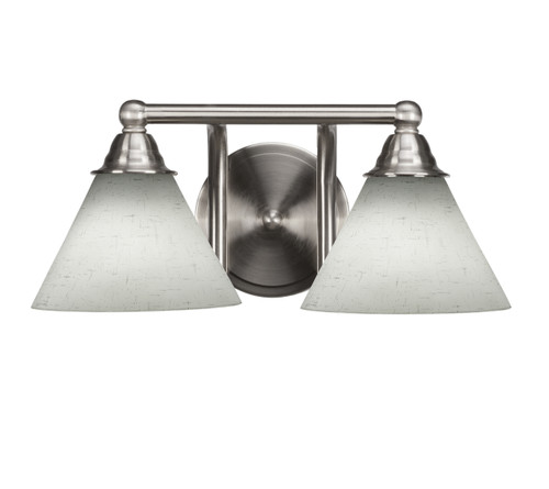 2 Light Bathroom Lighting In Brushed Nickel (3422-BN-312)