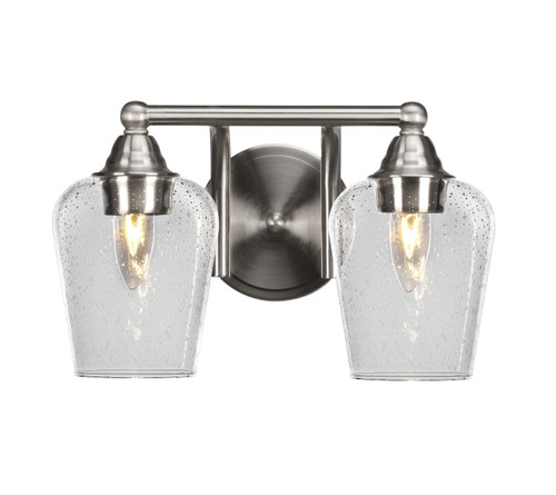 2 Light Bathroom Lighting In Brushed Nickel (3422-BN-210)