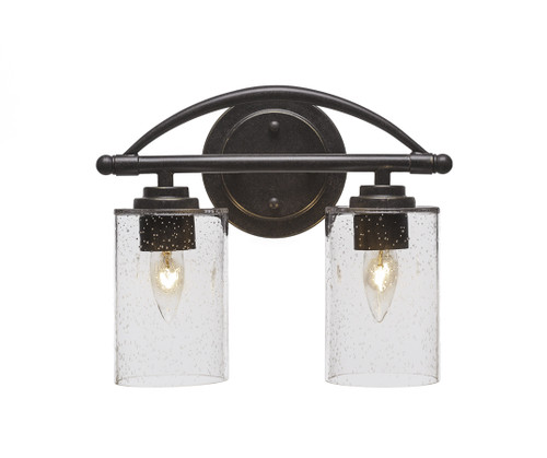 Marquise 2 Light Bath Bar In Dark Granite (2402-DG-300)