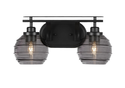 Odyssey 2 Light Bathroom Lighting In Matte Black (2612-MB-5112)
