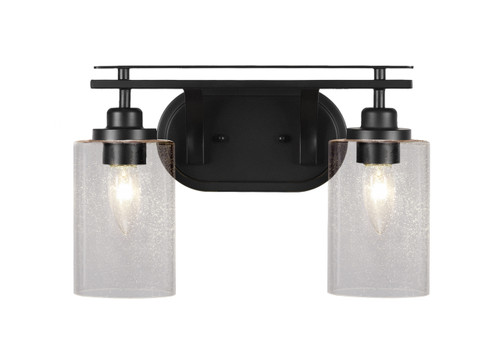 Odyssey 2 Light Bathroom Lighting In Matte Black (2612-MB-300)