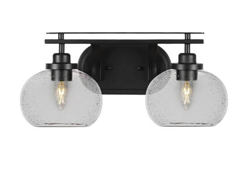 Odyssey 2 Light Bathroom Lighting In Matte Black (2612-MB-202)