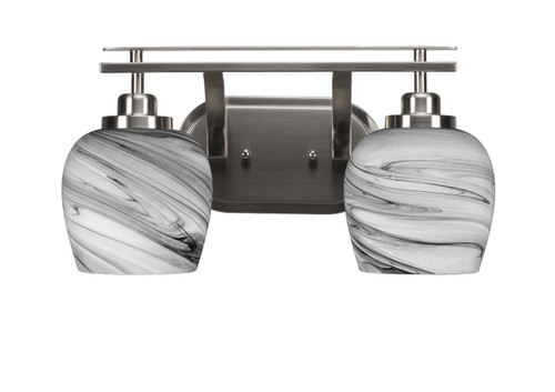 Odyssey 2 Light Bathroom Lighting In Brushed Nickel (2612-BN-4819)