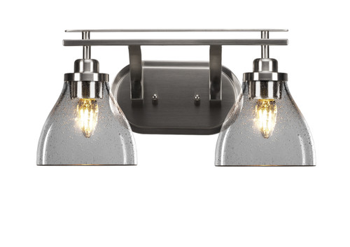 Odyssey 2 Light Bathroom Lighting In Brushed Nickel (2612-BN-4760)