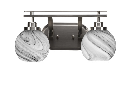 Odyssey 2 Light Bathroom Lighting In Brushed Nickel (2612-BN-4109)