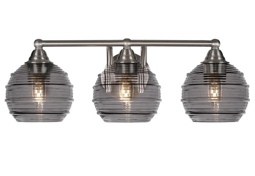 3 Light Bathroom Lighting In Brushed Nickel (3423-BN-5112)
