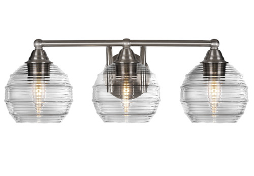 3 Light Bathroom Lighting In Brushed Nickel (3423-BN-5110)