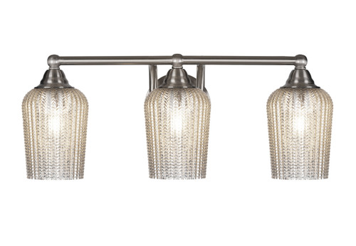 3 Light Bathroom Lighting In Brushed Nickel (3423-BN-4253)