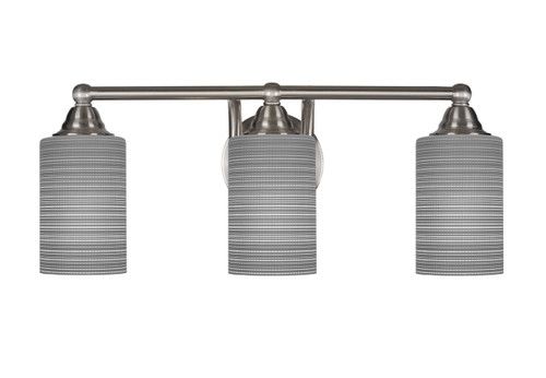 3 Light Bathroom Lighting In Brushed Nickel (3423-BN-4062)