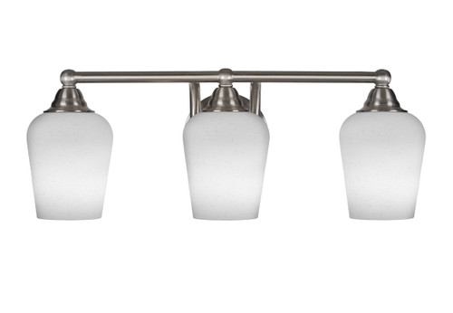 3 Light Bathroom Lighting In Brushed Nickel (3423-BN-211)