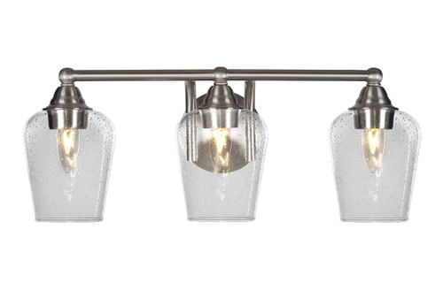 3 Light Bathroom Lighting In Brushed Nickel (3423-BN-210)