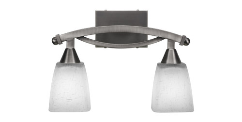 Bow 2 Light Bath Bar In Brushed Nickel (172-BN-460)