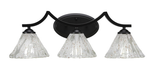 Zilo 3 Light Bath Bar In Matte Black (553-MB-7195)