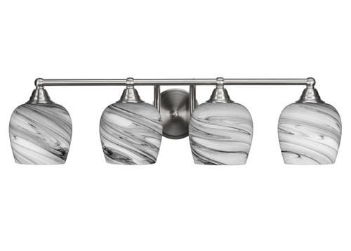Paramount 4 Light Bath Bar In Brushed Nickel (3424-BN-4819)