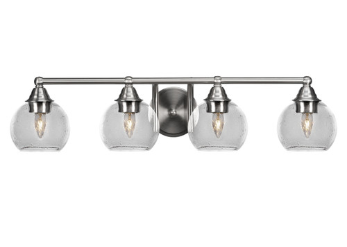 Paramount 4 Light Bath Bar In Brushed Nickel (3424-BN-4100)