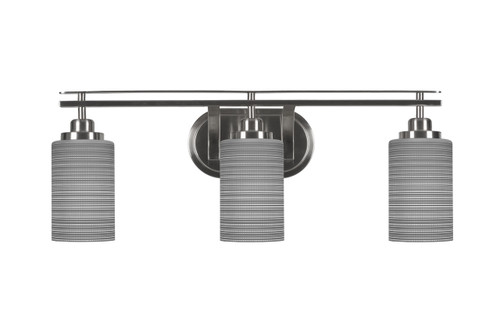 Odyssey 3 Light Bathroom Lighting In Brushed Nickel (2613-BN-4062)