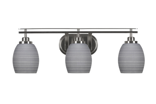 Odyssey 3 Light Bathroom Lighting In Brushed Nickel (2613-BN-4022)