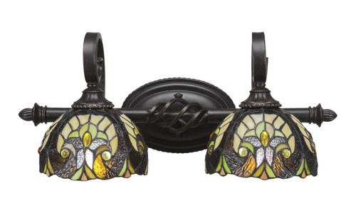 Elegante 2 Light Bath Bar In Dark Granite (162-DG-9945)