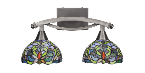 Bow 2 Light Bath Bar In Brushed Nickel (172-BN-9905)