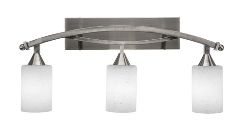 Bow 3 Light Bath Bar In Brushed Nickel (173-BN-310)