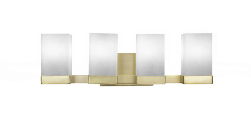 Nouvelle 4 Light Bath Bar In New Age Brass (3124-NAB-531)