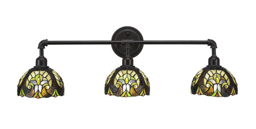 Vintage 3 Light Bath Bar In Dark Granite (183-DG-9945)