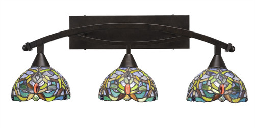 Bow 3 Light Bath Bar In Bronze (173-BRZ-9905)