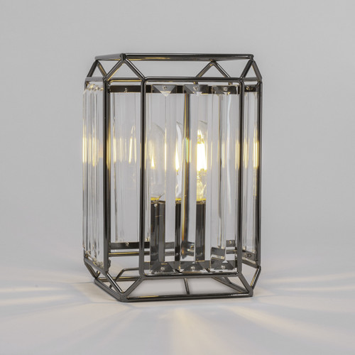 Genesis 1 Light Table Lamp In Black Chrome (495-BKCH)