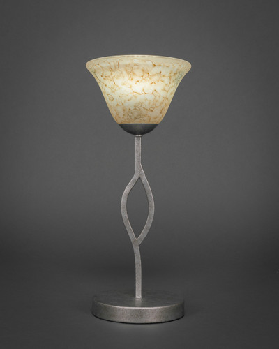 Revo 1 Light Table Lamp In Aged Silver (140-AS-508)